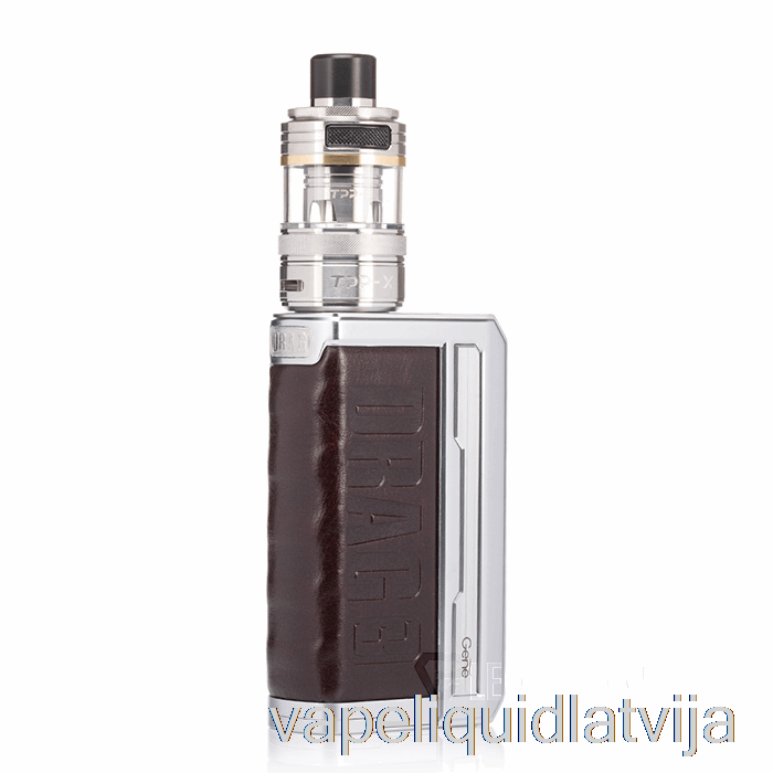 Voopoo Drag 3 177w Starta Komplekts [tpp-x] Sudraba Kafijas Brūns Vape šķidrums